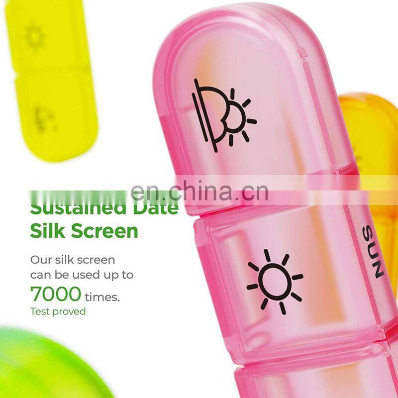 7 days Weekly Pill Case 21 Grids Medicine Tablet Portable Dispenser Organizer Pill Box storage Drug Container Holder