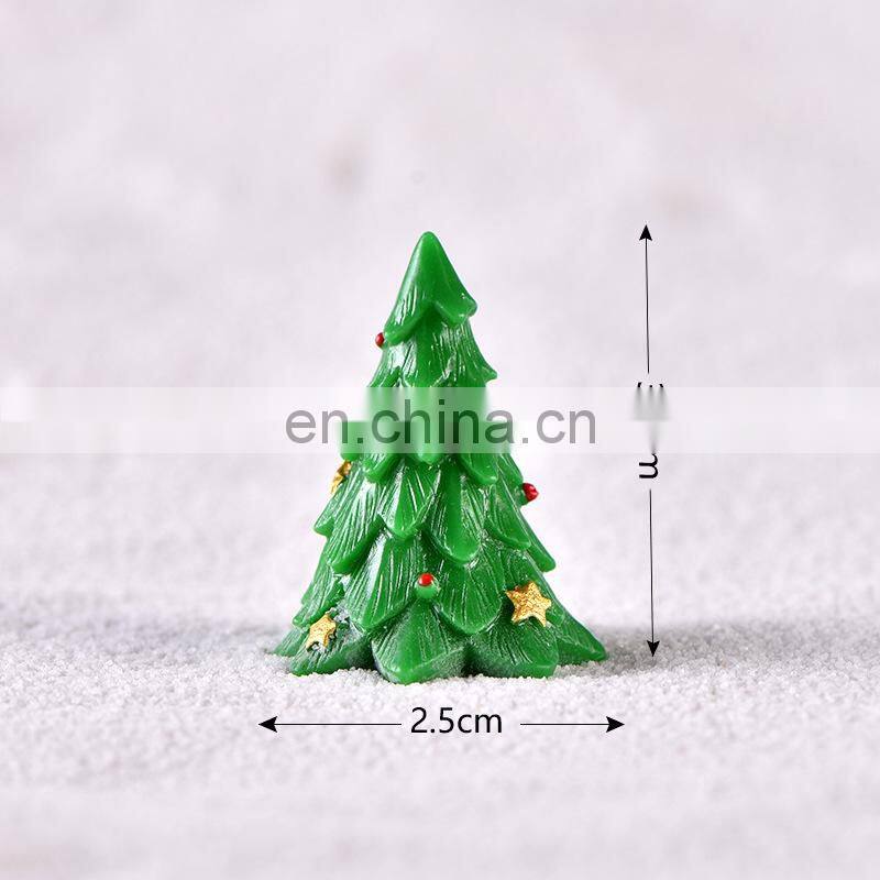 Christmas Resin Elk Santa Claus Ornaments Merry Christmas Decoration For Home Figurines Miniatures 2023 New Year Xmas Box Decor