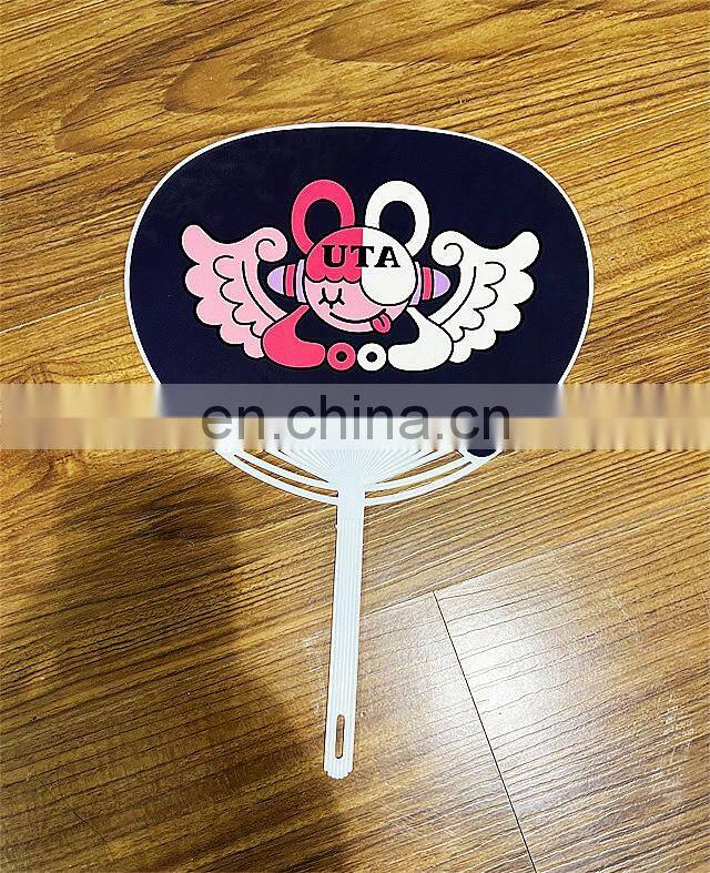 Long Handle Customized Advertisement Plastic Fan
