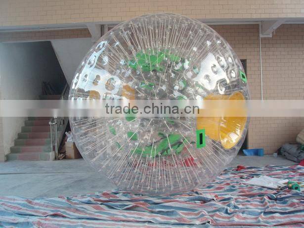 1.0mm TPU/PVC high quality inflatable zorbing ball equipment