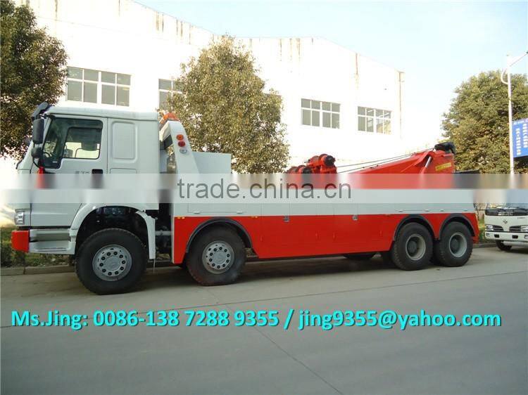 12 Wheels Heavy duty tow truck under lift wrecker truck 50-60 ton for sale