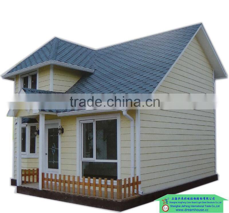 modern steel villa/2 story prefab home/prefabricated house design