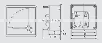 High quality electromagnetic instrument DC current meter