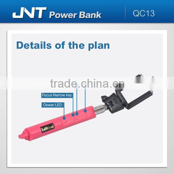 Focus bluetooth selfie stick,wireless bluetooth monopod QC13