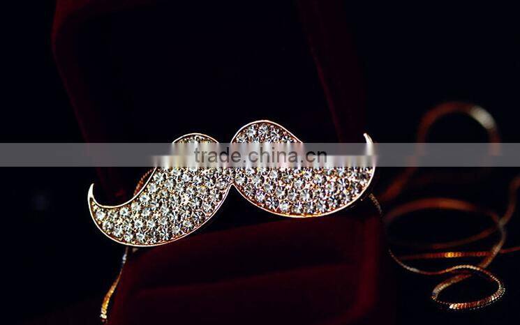 Hottest Jewelry Factory Price Cute Moustache Pendant Necklace