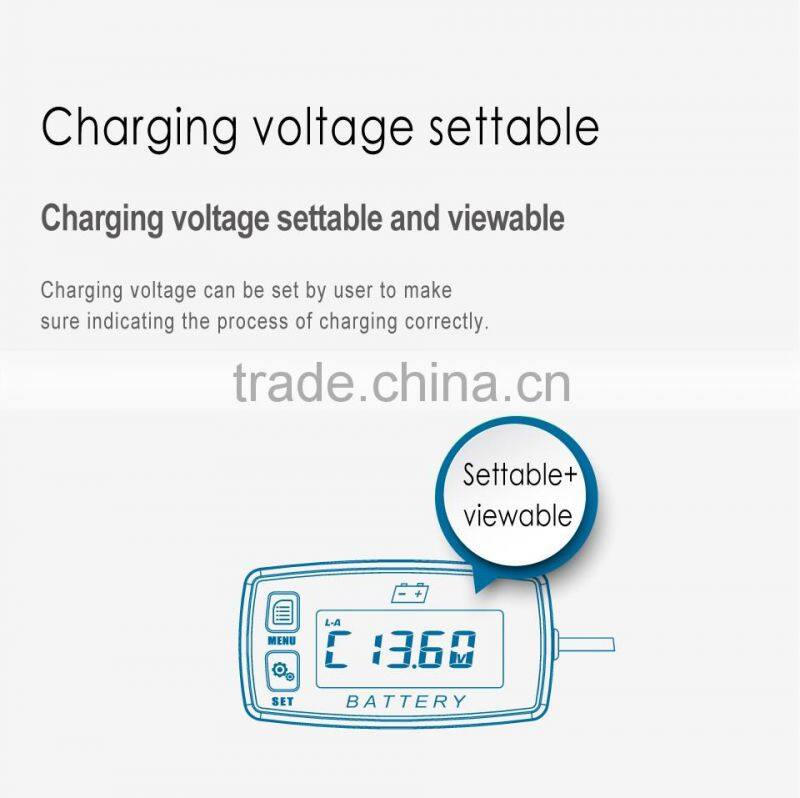 Led backlight battery charge indicator voltage tester voltmeter for Motorcycle ATV Tractor MARINE boat car