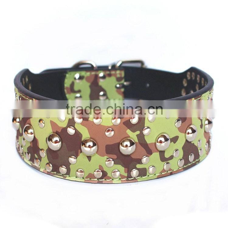 Wholesale fashion chain pet collar mushrooms nails dog collars