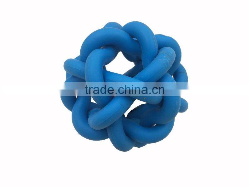 Colorful circle chew dog toy,soft rubber dog toy,Multipet Nobbly Wobbly Ball Large Dog Toy