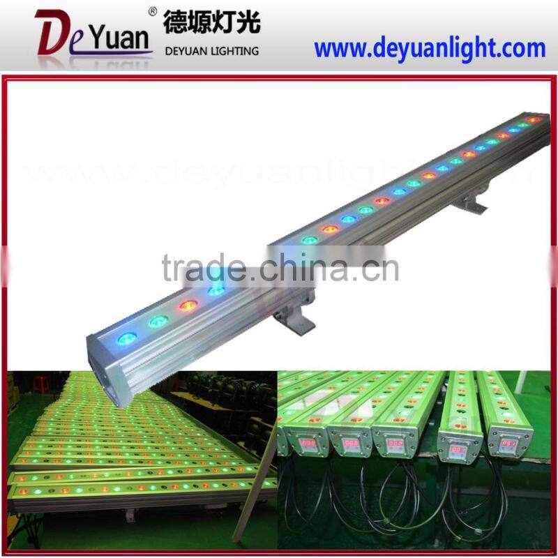 Individual LED control 18pcs 3 in 1 RGB wall washer led stage light