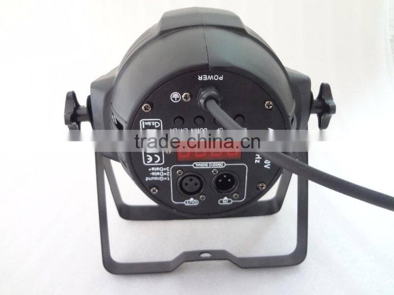 18pcs 15Watt Led Par Light RGBWA 5in1 Full color mixing stage led wall wash par light 5/9CH Disco led Par56/64 can lighting good