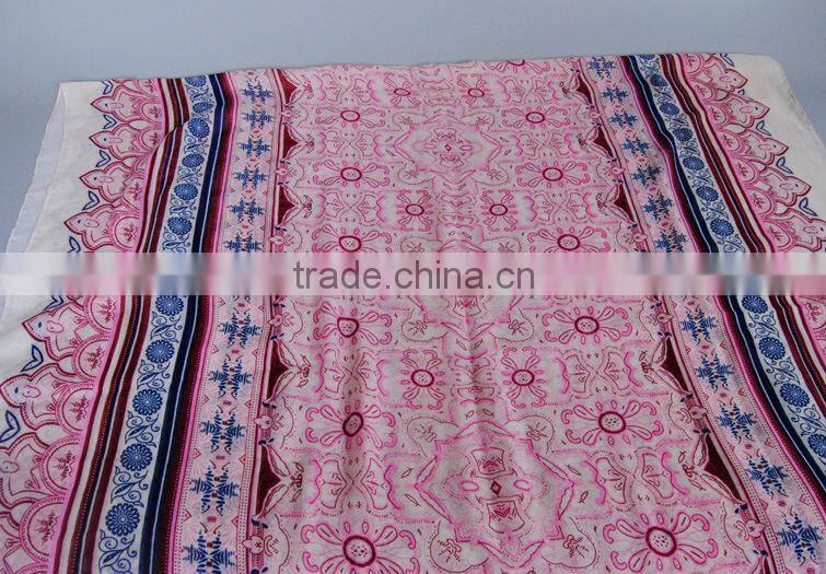 2016 New Design Stylish Printed Cotton Tassel Arab Girl Muslim Hijab