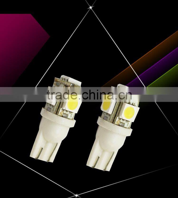all world hotsale car led T10 5050 5smd led bulb free samples