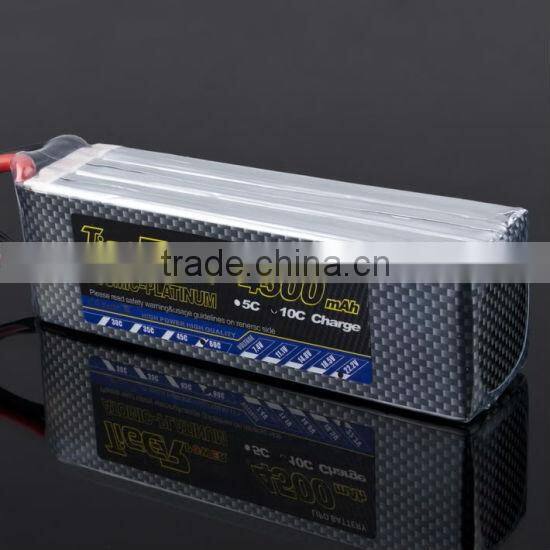 Factory Wholesales High Quality Tiger 22.2V 4500mAh 60C Lipo Battery For Trex 500 600 RC Heli