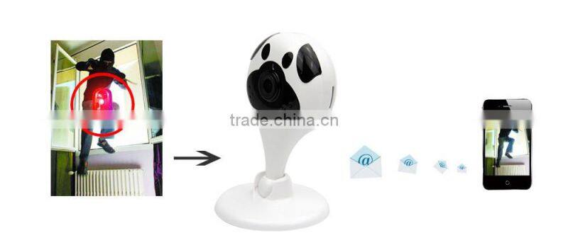 New model! Wireless Wifi alarm system wireless IP camera with alarm system