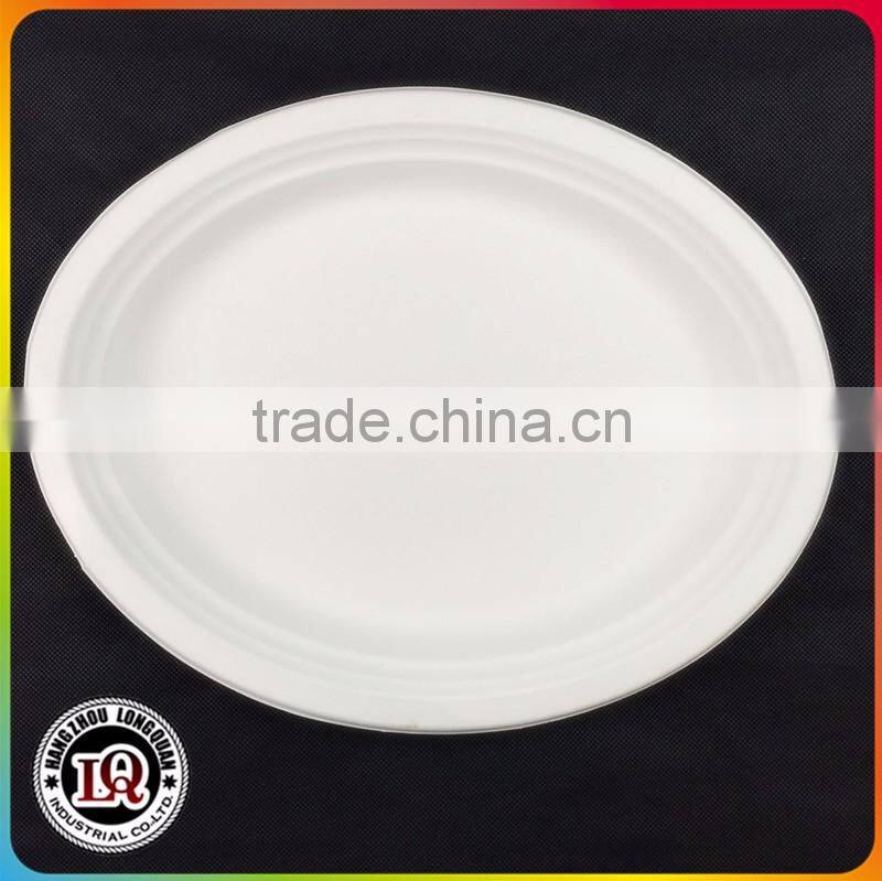 Biodegradable sugarcane bagasse plate