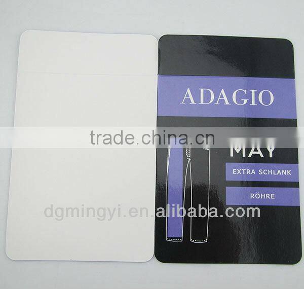 PET and PVC hang card