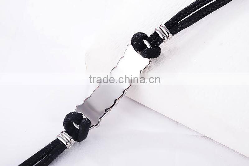 Men silicone bracelets with charm in China market
