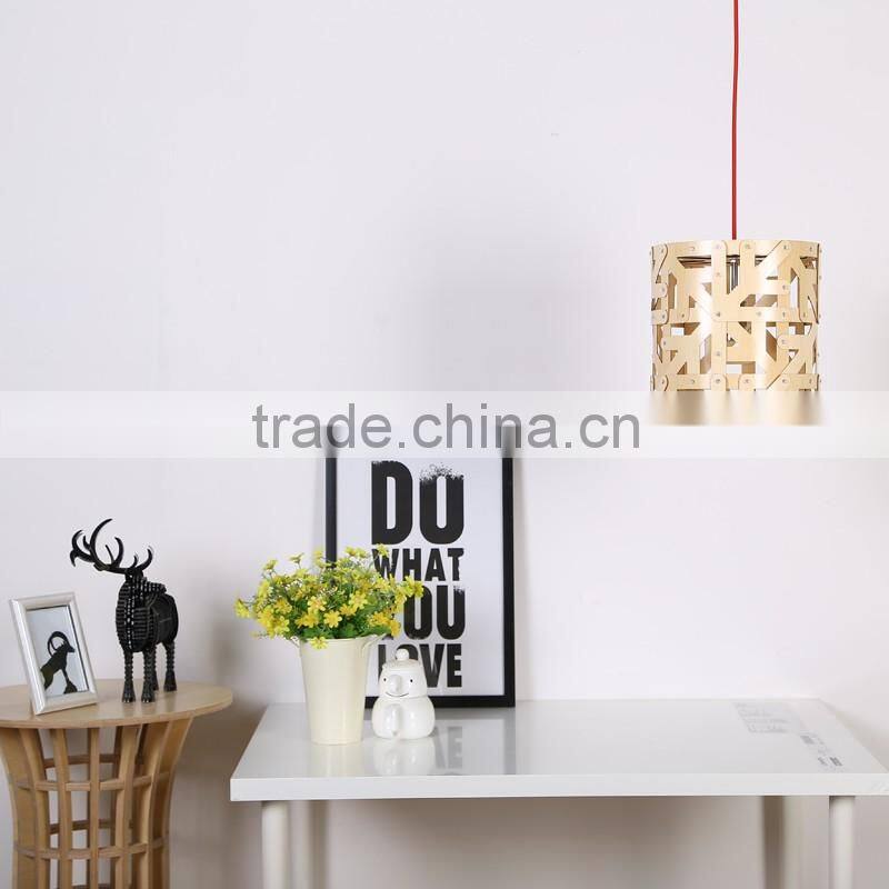 LED pendant Light JK-8005B-22 Home indoor lighting wooden frame fancy industrial hanging pendant light