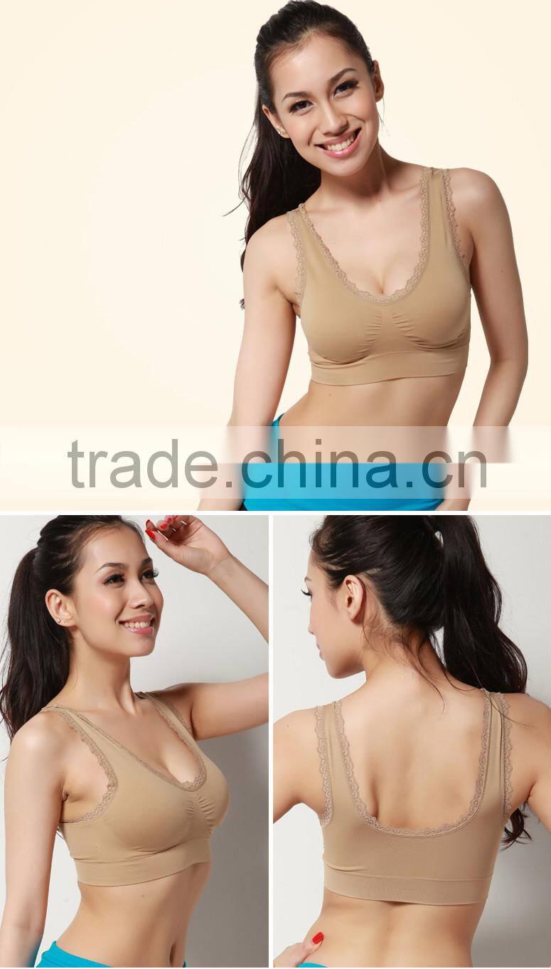 Seamless Colorful Gym Wear Sport Bra