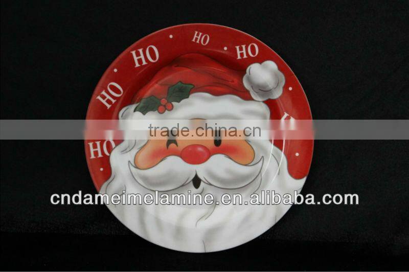 Christmas plastic tableware melamine plates