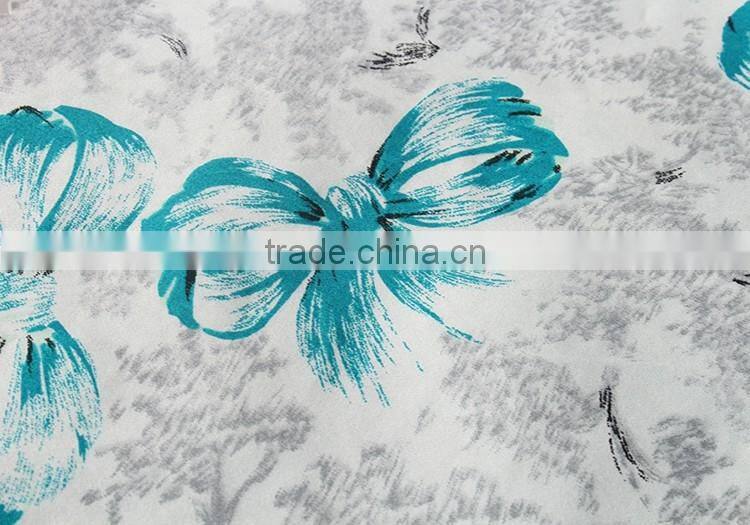 2016 beautiful bowknot designs digital printed fabric 100 cotton
