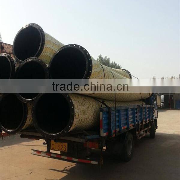 12 inch flexible pump used rubber water hose with steel flanges