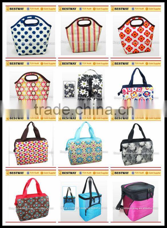 Quilted lunch bags/Peva liner insulated lunch bag/Woman lunch bag