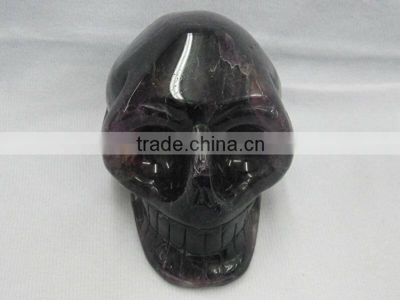 Human Skull in Art & Collectible carved stone skull for sale or decoration