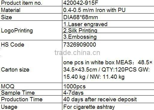 promotional cigarette ashtray for men