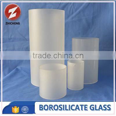 fused high quality cylinder forsted glass tube