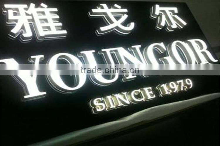 indoor logo sign lighting sign board for shops
