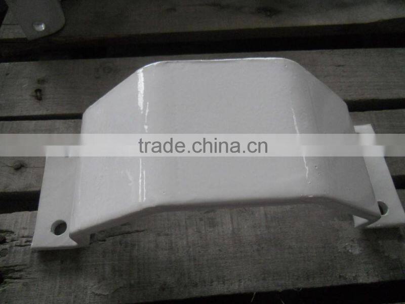 Powder coated steel pole clamp