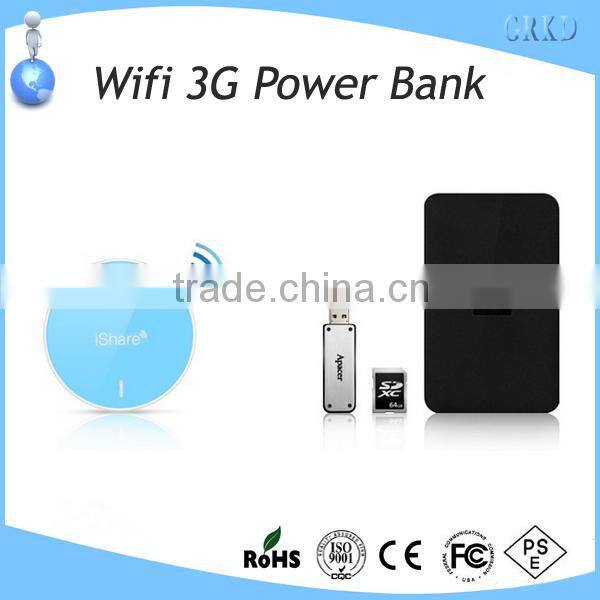 High Capacity Mobile Charger wifi 3G power bank