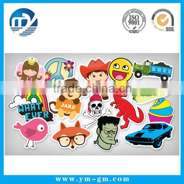 2015 customized waterproof transaprent sticker printing
