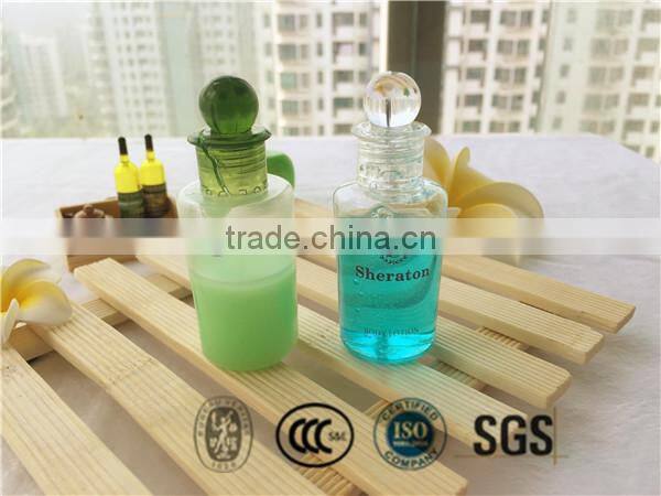Wholesale hotel shampoo bottle with crystal ball cap 30ml-35ml