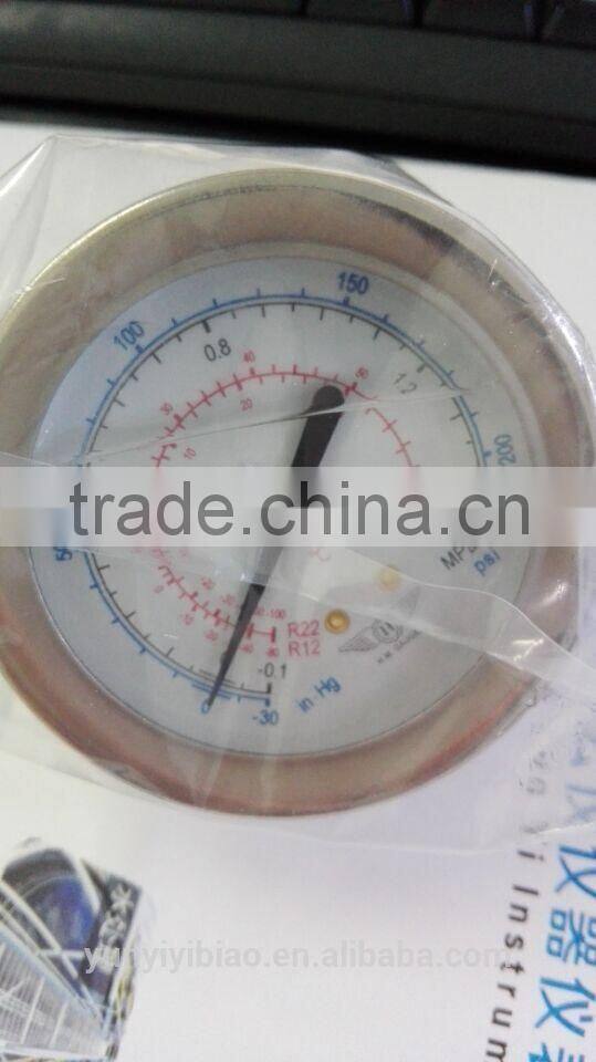 stainless steel Refrigerant gauge