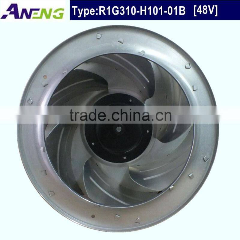 48V high flow 608m3/h precision air conditioing fan with 0-10V/PWM Control