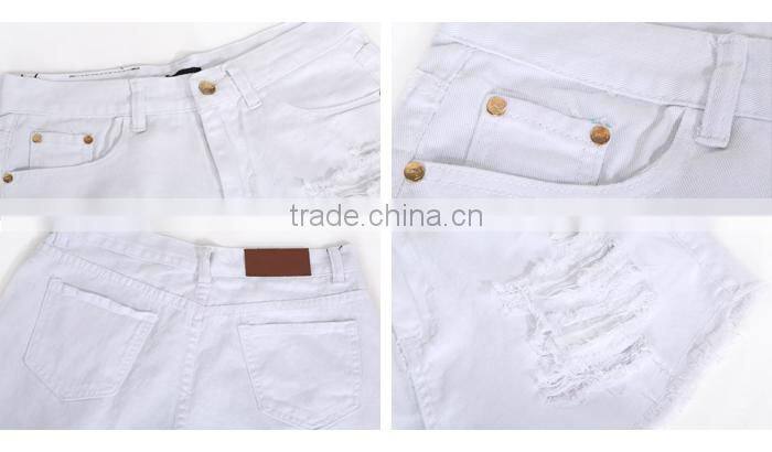 Guangzhou new custom jean jean wear white jeans
