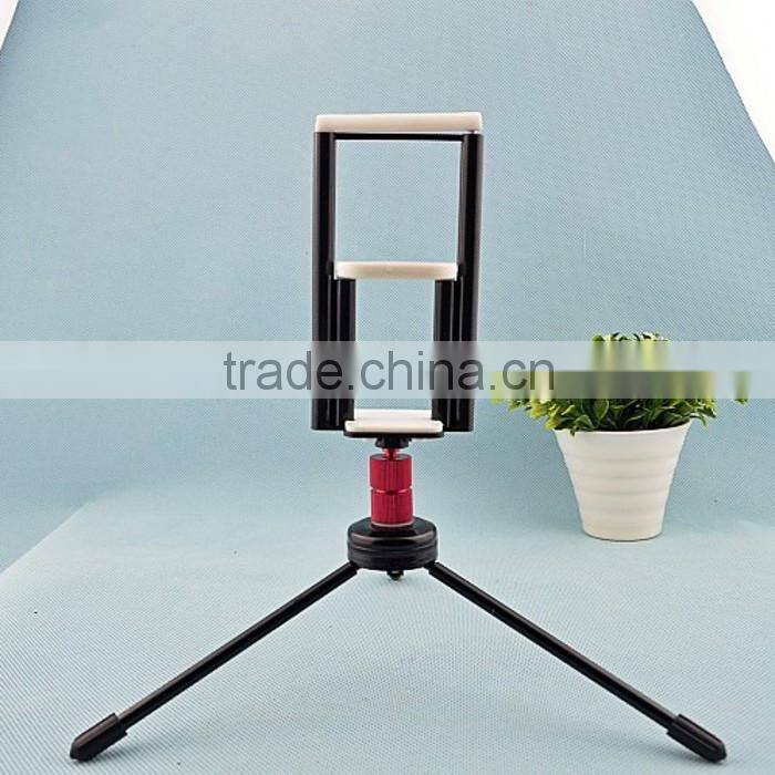 2 in 1 Double Side Universal Phone Tablet Tripod Stands Clip Mount Cradle for iPhone 6s 6 plus Samsung S6 Edge iPad mini air 2 4
