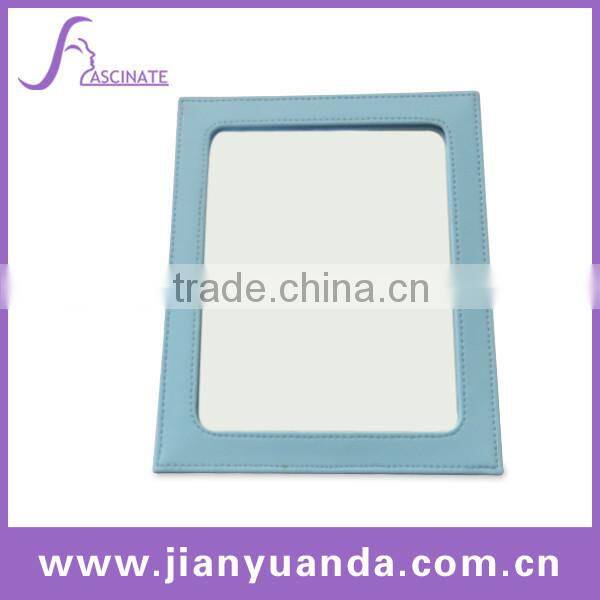 Faux Leather foldable square makeup mirror