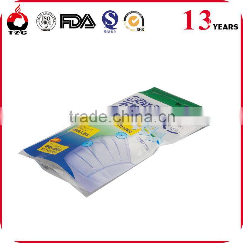 custom printed self adhesive plastic OPP bag with header