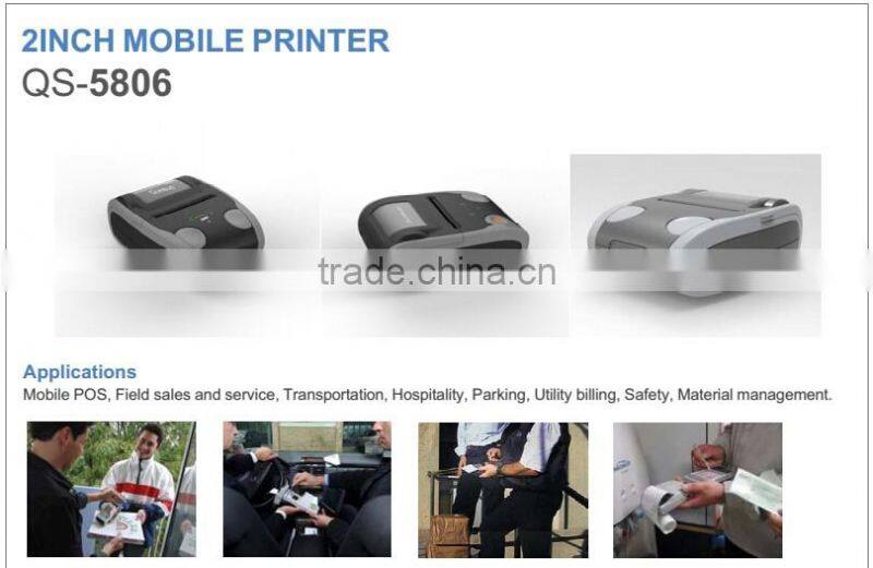 Smartphone Mobile mini bluetooth printer bluetooth mini printer mini thermal bluetooth printer