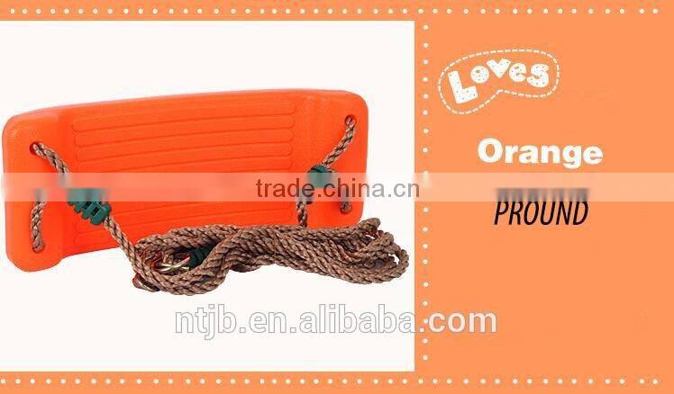 colorful children swing double seat funny kids swing playground swing plastic seat