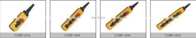 CNGAD COBP series yellow crane button control switch(switch box,2-button with emergency control box)(COBP-61A)