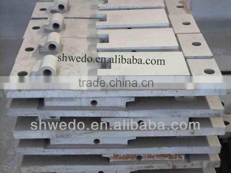 railway tie plate with chair used in turnout