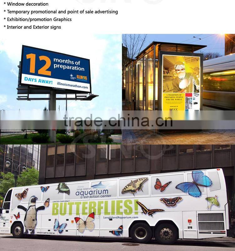 Air Bubble Free Glossy White Printable Self Adhesive Vinyl Car Sticker Material