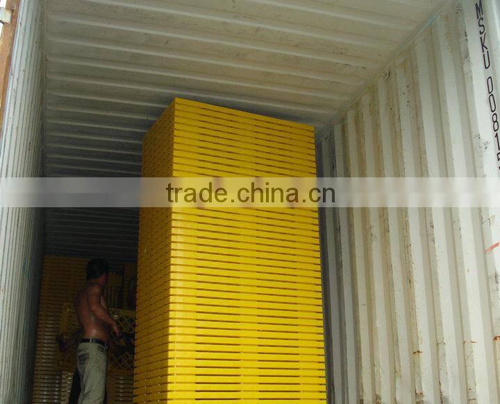 1200*800mm size eruo type single face light-weight plastic pallets