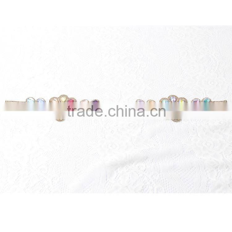 Hot sale rhinestone crystal headpieces for sale beaded bridal lace appliques