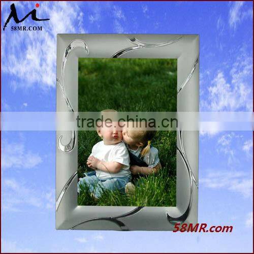 Aluminium silver plated photo frame