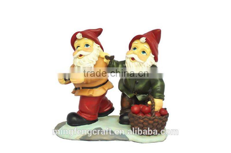 Funny Gnome Larboring sheep Resin Folk Crafts